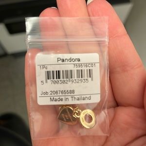 Pandora 14k gold family charm